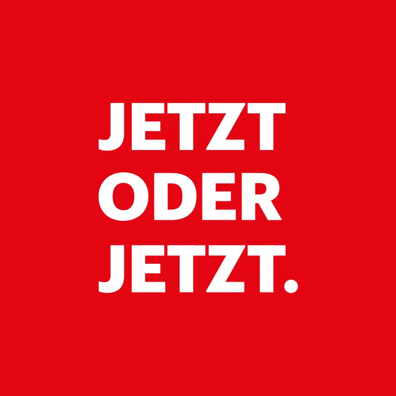 Jetzt oder jetztWerbekampagne für Klubschule Migros