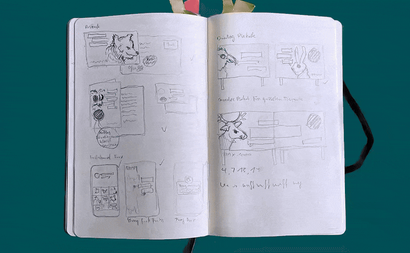 Von der Skizze zum Plakat